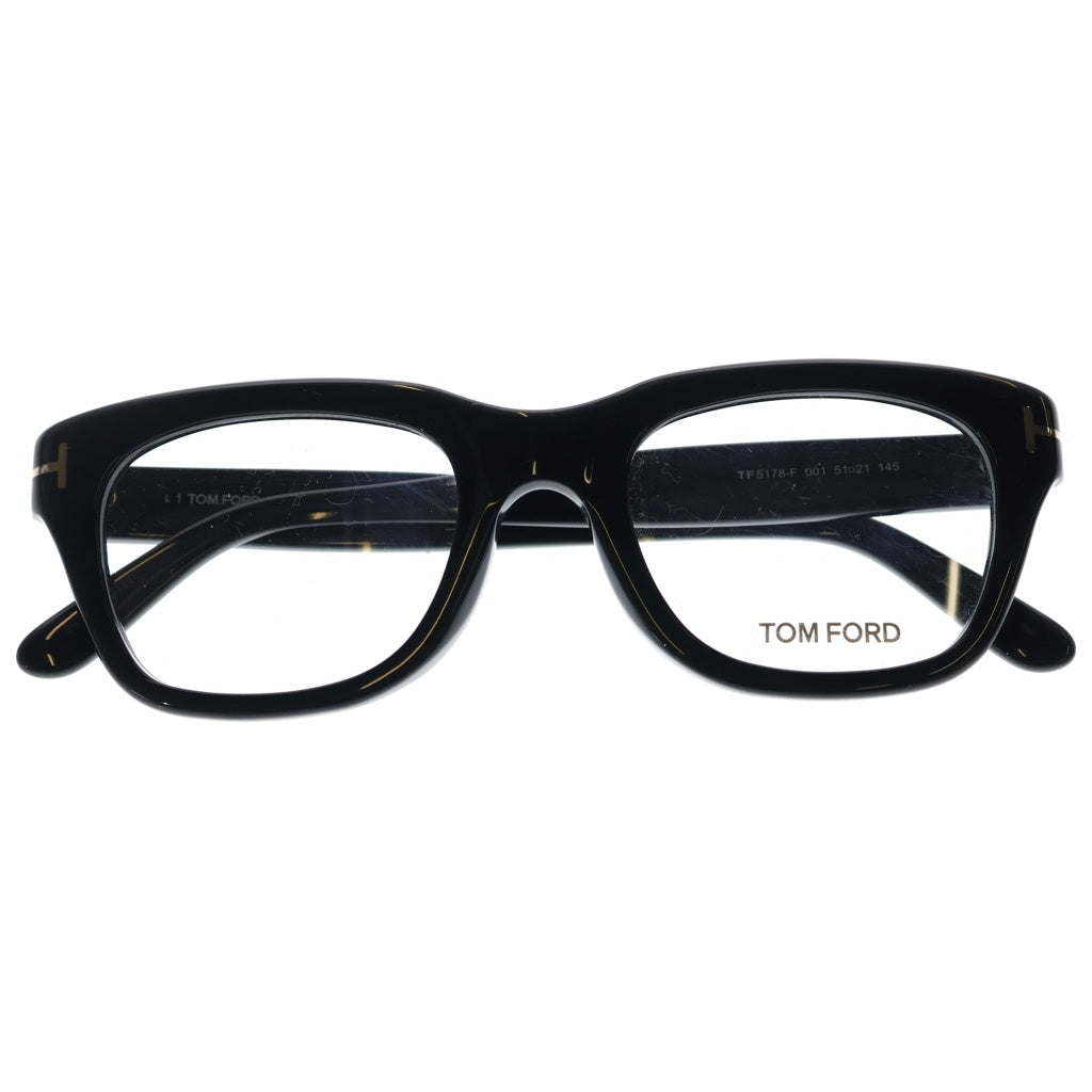 TOM FORD(トムフォード) TF5178-F アジアンフィット ウェリントンフレーム クリアレンズ サングラス メガネ ブラック