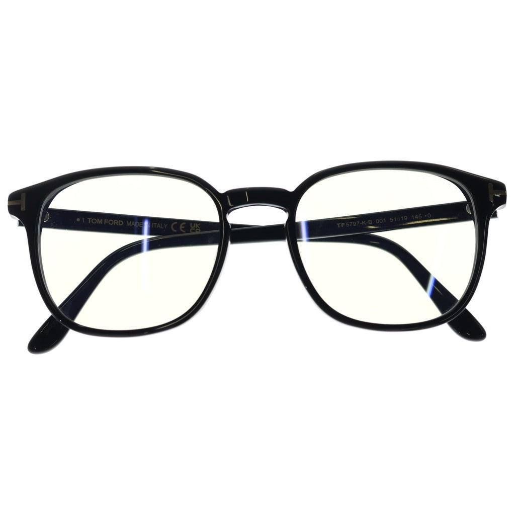 TOM FORD(トムフォード) TF5797-K-B アジアンフィット ウェリントンフレーム クリアレンズ サングラス メガネ ブラック