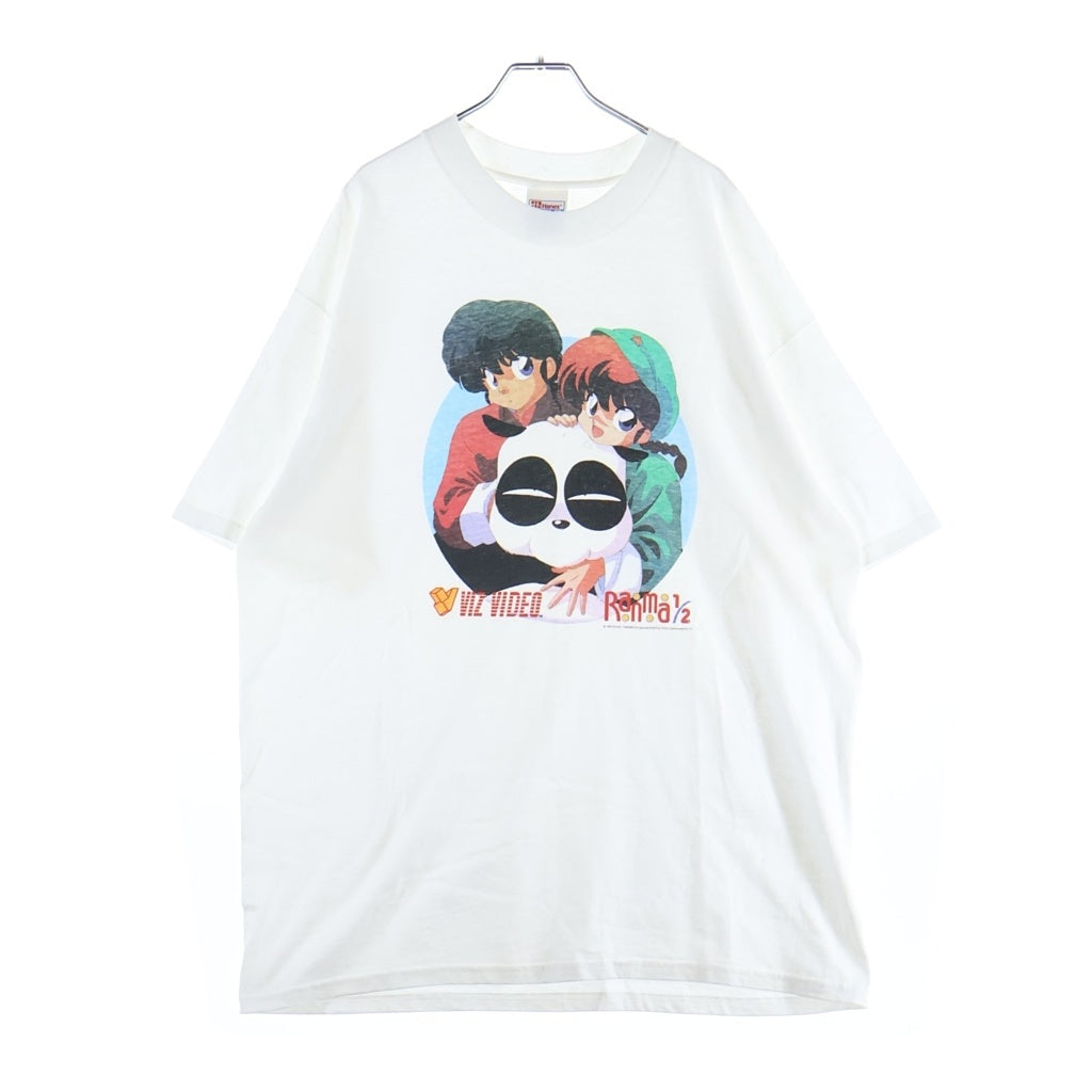 Hanes(ヘインズ) 00's BEEFY T ビーフィーティー らんま1/2 キャラクタープリント アニメTシャツ コットンクルーネックカットソー ホワイト