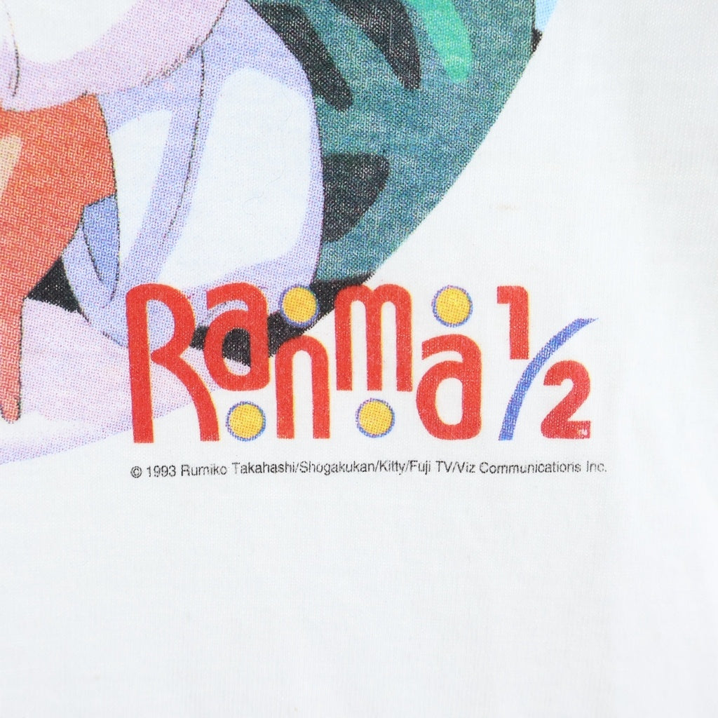Hanes(ヘインズ) 00's BEEFY T ビーフィーティー らんま1/2 キャラクタープリント アニメTシャツ コットンクルーネックカットソー ホワイト