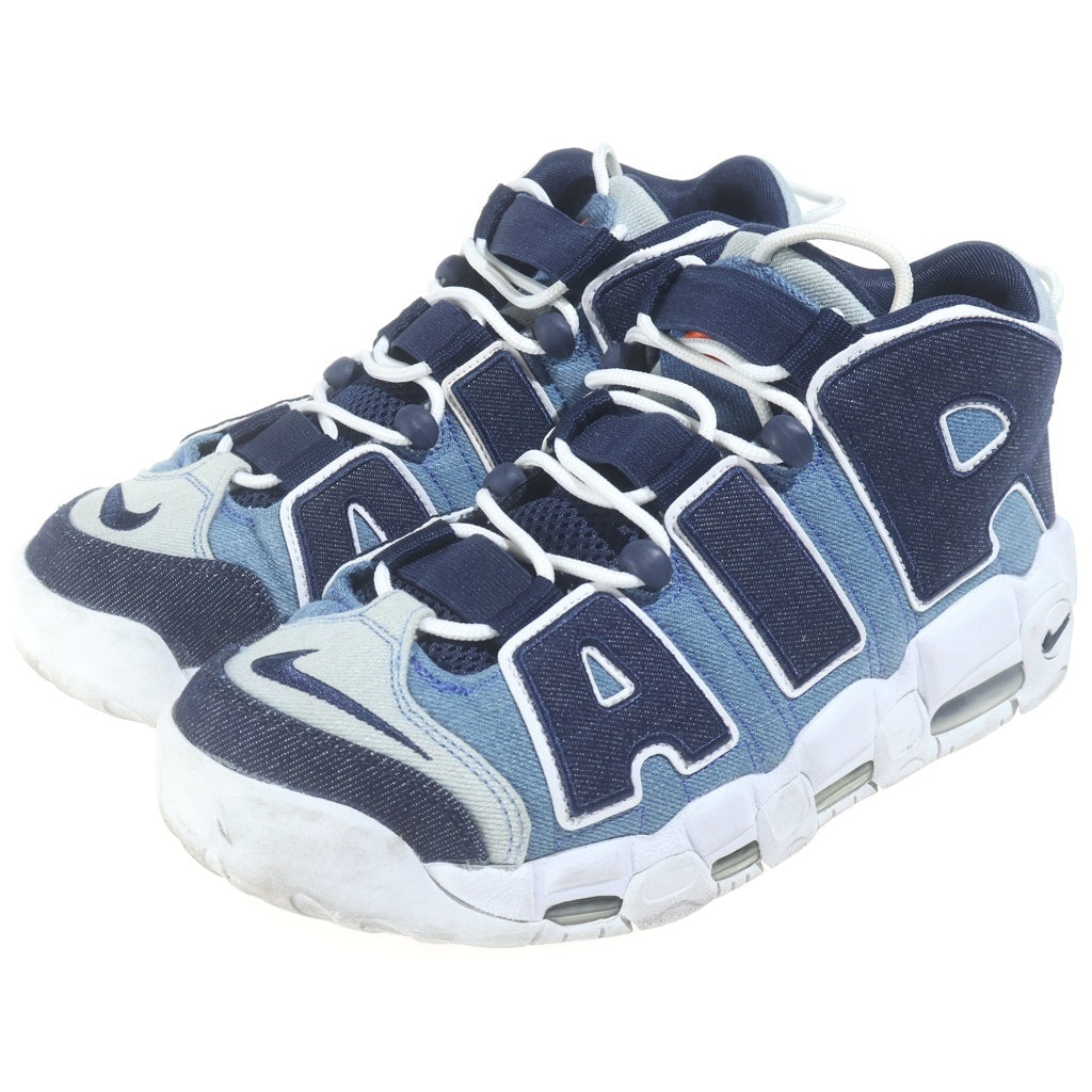 NIKE(ナイキ) AIR MORE UPTEMPO DENIM エアモアアップテンポ デニム ハイカットスニーカー インディゴ US9/27.0cm CJ6126-100