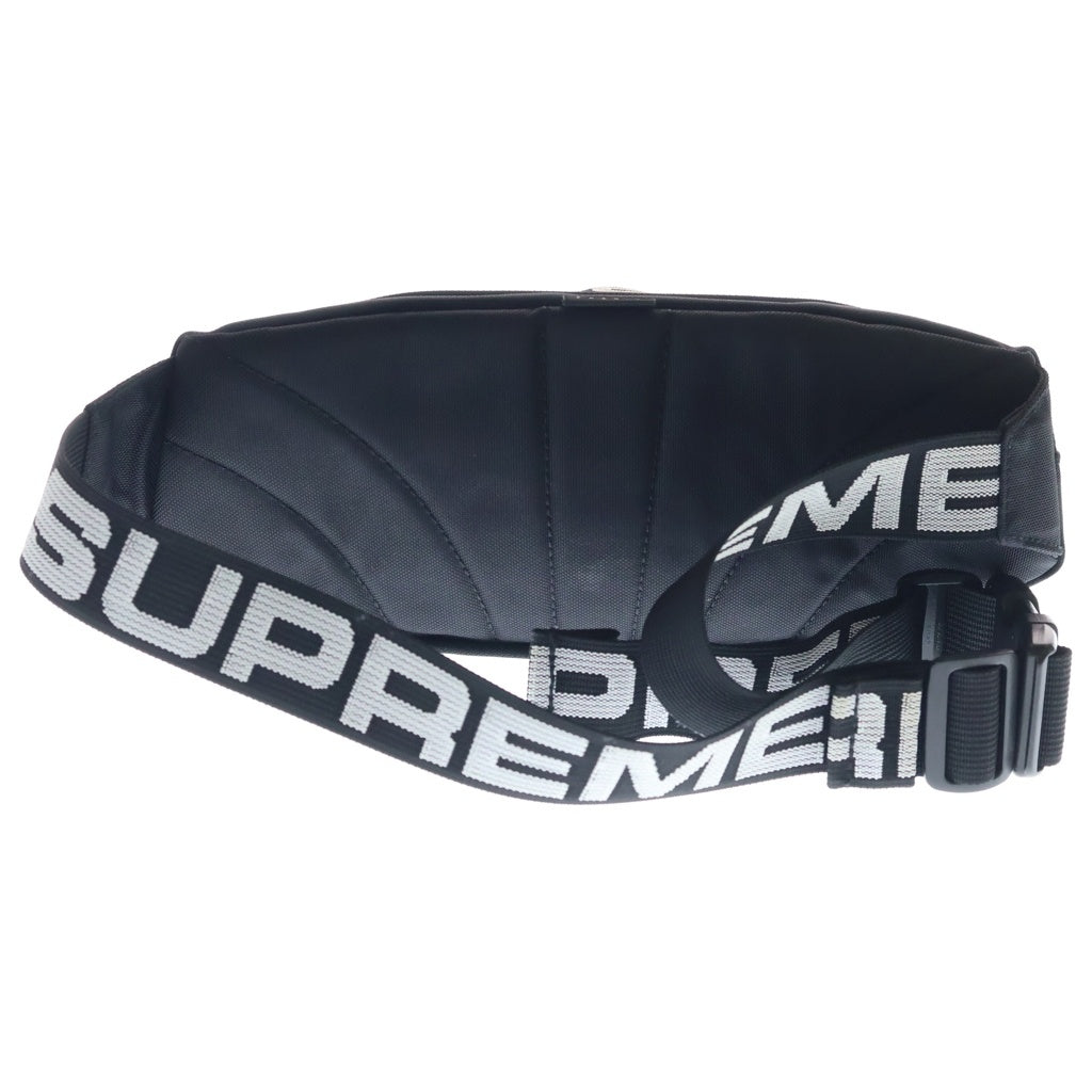 SUPREME(シュプリーム) 18SS Waist Bag ナイロン ロゴベルト ウエスト ショルダーバッグ ブラック レディース