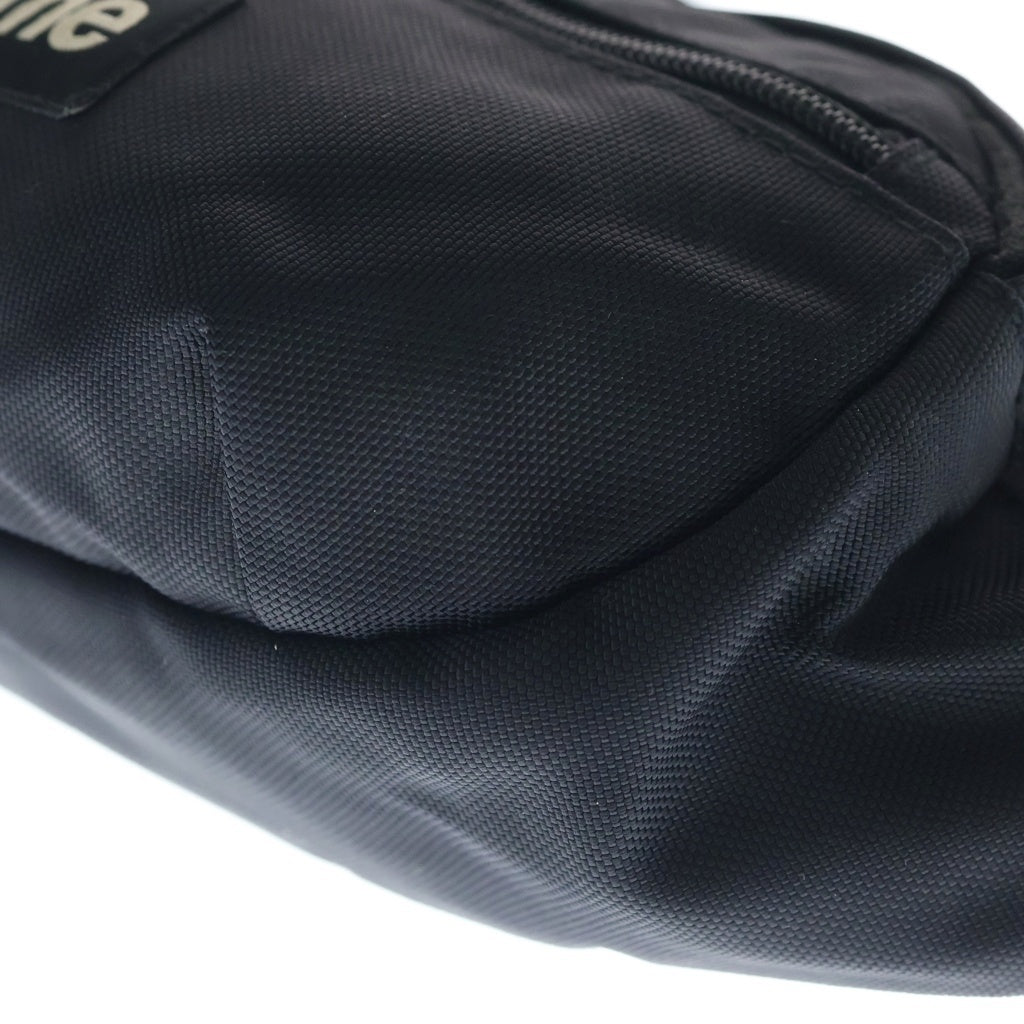 SUPREME(シュプリーム) 18SS Waist Bag ナイロン ロゴベルト ウエスト ショルダーバッグ ブラック レディース