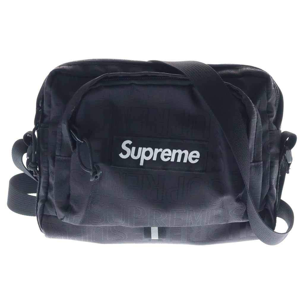 SUPREME(シュプリーム) 19SS Shoulder Bag ナイロン ロゴジャガード ショルダーバッグ ブラック レディース