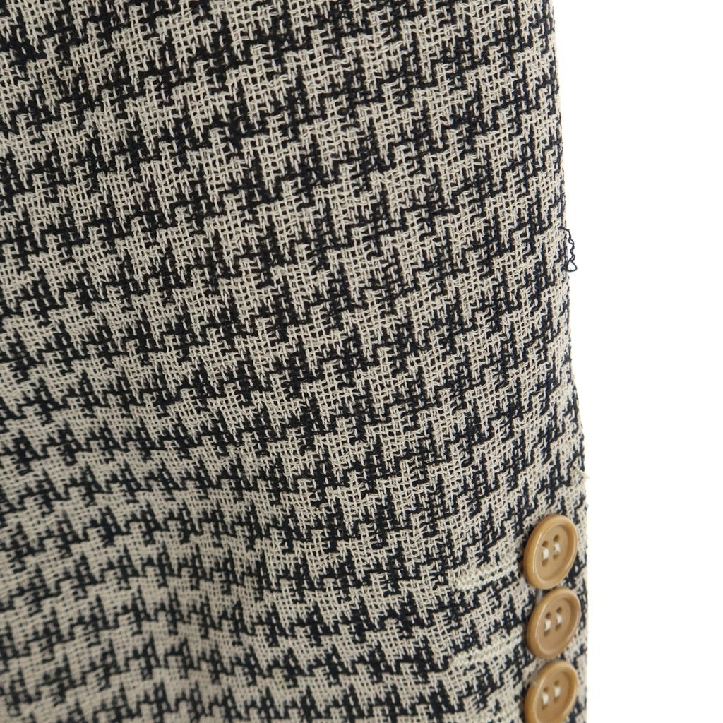 GIORGIO ARMANI(ジョルジオアルマーニ) イタリア製 ウール 千鳥格子柄 3B テーラードジャケット ベージュ 751100