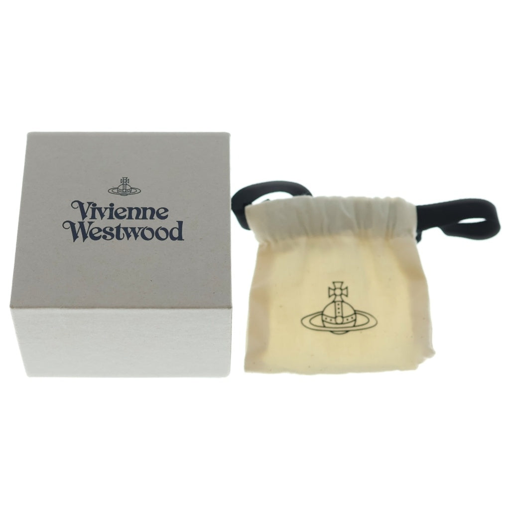 Vivienne Westwood(ヴィヴィアンウエストウッド) オーブロゴ スタッドピアス スタッズ ブラック/シルバー 片耳
