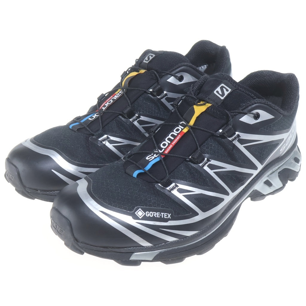 SALOMON(サロモン) XT-6 GORE-TEX ゴアテックス クイックシューレース ローカットスニーカー US10.5/28.5cm ブラック/シルバー 474506