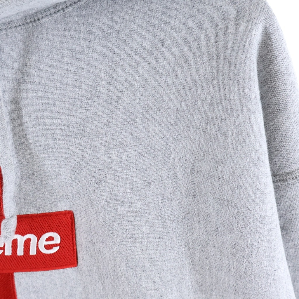SUPREME(シュプリーム) 20AW Cross Box Logo Hooded Sweatshirt クロスボックスロゴ フーデッド プルオーバー スウェット パーカー グレー