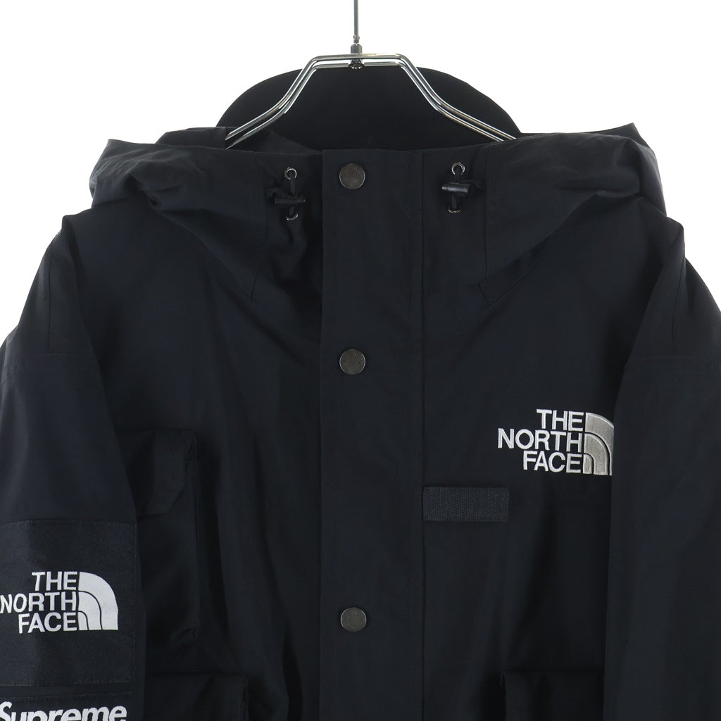 SUPREME(シュプリーム) 20SS ×THE NORTH FACE Cargo Jacket ザノースフェイス ロゴエンブロイダリー ナイロンカーゴジャケット ブラック NF0A4QSX