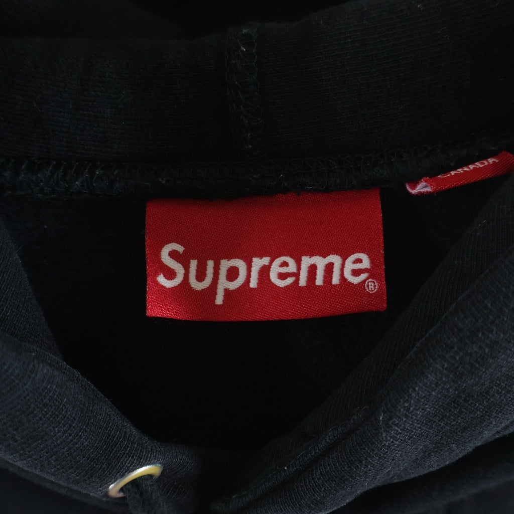 SUPREME(シュプリーム) 19AW Bandana Box Logo Hooded Sweatshirt バンダナボックスロゴエンブロイダリー フーデッドスウェットシャツ パーカー ブラック