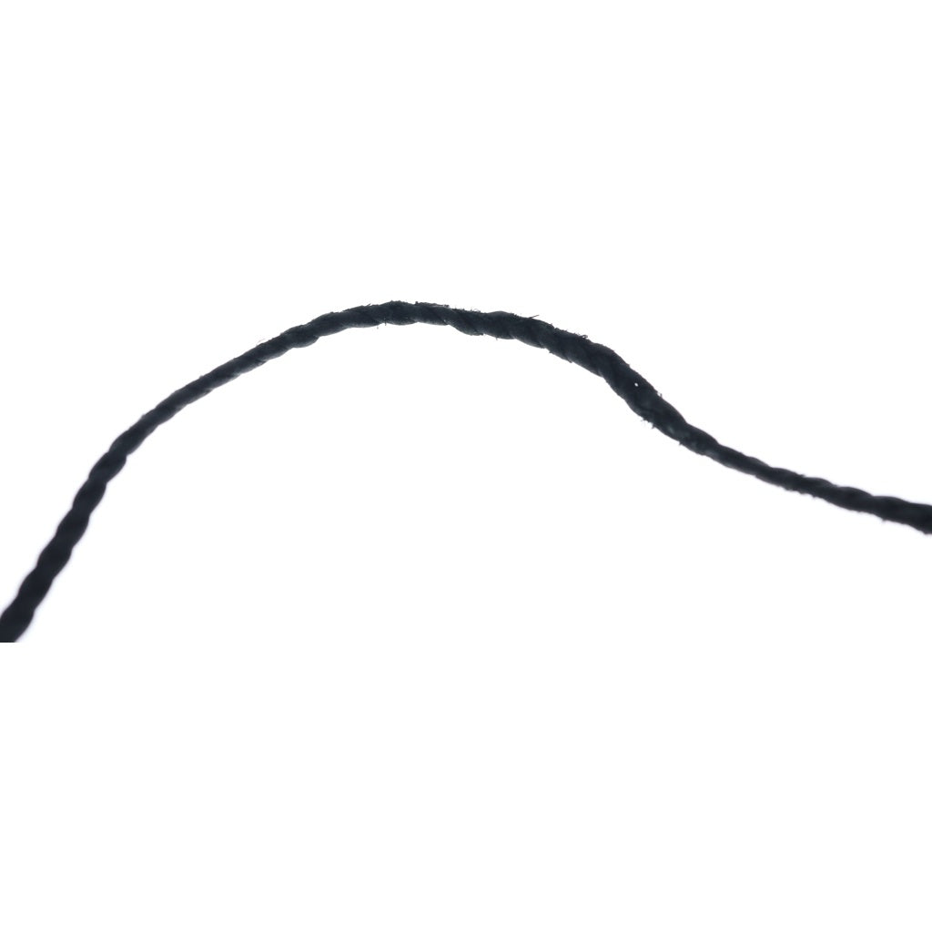 CHROME HEARTS(クロムハーツ) LEATHER BRAID SCROLL ネックレス レザーブレイドネックレス ブラック/シルバー BCA377
