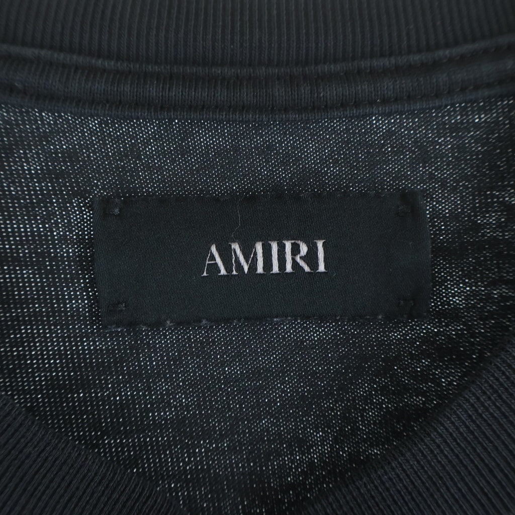 AMIRI(アミリ) CRYSTAL SINNERS TEE クリスタルシナーズ クルーネック半袖Tシャツ カットソー ブラック AMJYTE1212