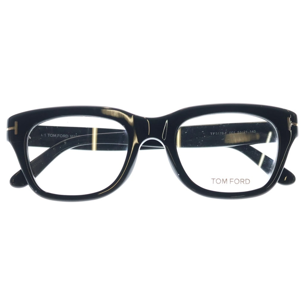 TOM FORD(トムフォード) TF5178-F アジアンフィット ウェリントンフレーム クリアレンズ サングラス メガネ ブラック