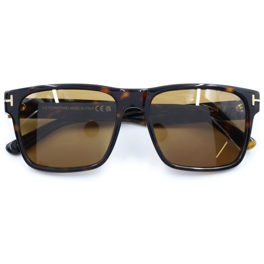 TOM FORD(トムフォード) CALDER スクエアフレーム カラーレンズ サングラス メガネ ブラウン TF1205