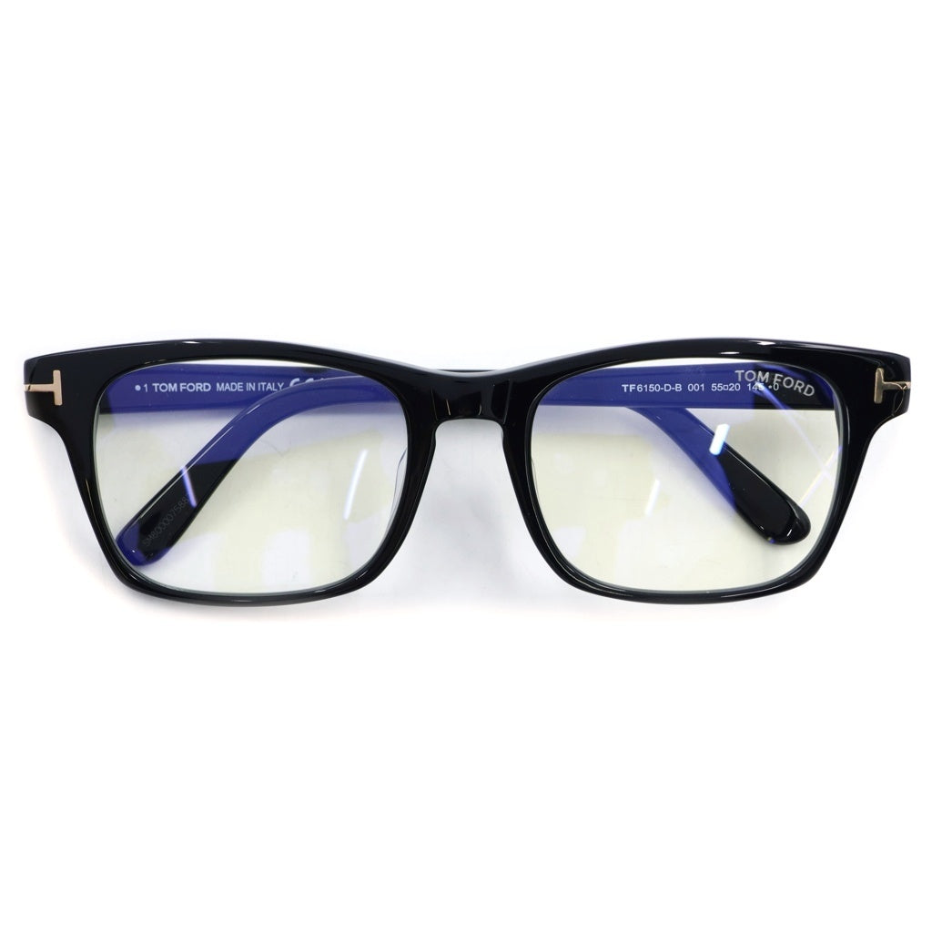 TOM FORD(トムフォード) TF6150-D-B アジアンフィット スクエアフレーム クリアレンズ サングラス メガネ ブラック