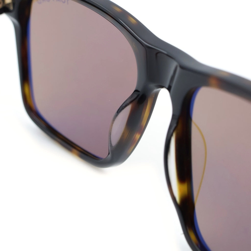 TOM FORD(トムフォード) CALDER スクエアフレーム カラーレンズ サングラス メガネ ブラウン TF1205