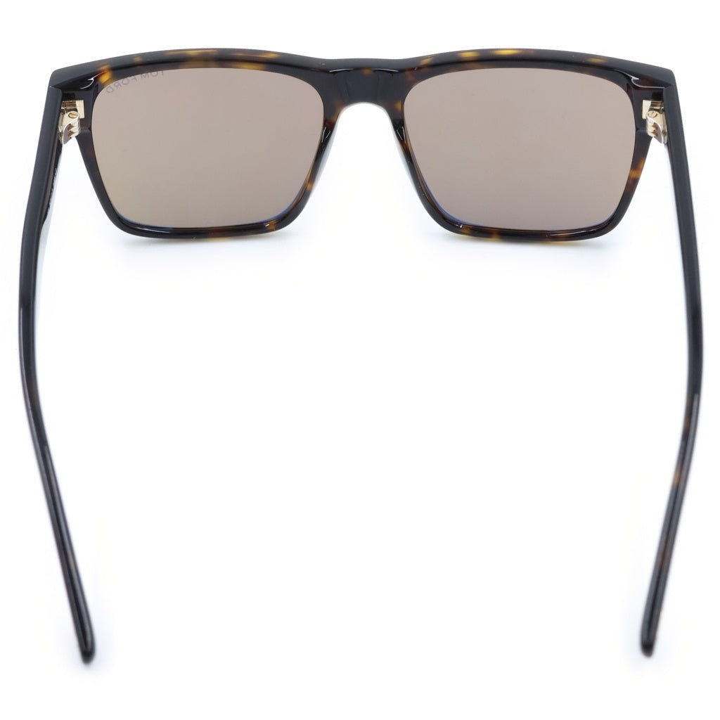 TOM FORD(トムフォード) CALDER スクエアフレーム カラーレンズ サングラス メガネ ブラウン TF1205