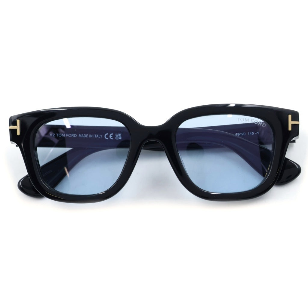 TOM FORD(トムフォード) TF1274-D アジアンフィット ウェリントンフレーム クリア カラーレンズ サングラス メガネ ブラック/ブルー