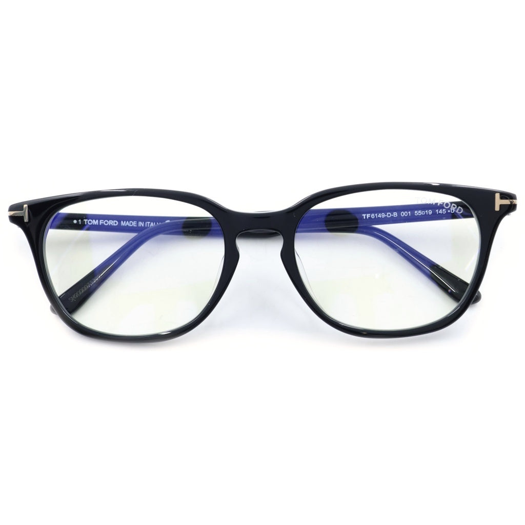 TOM FORD(トムフォード) TF6149-D-B アジアンフィット ウェリントンフレーム クリアレンズ サングラス メガネ ブラック