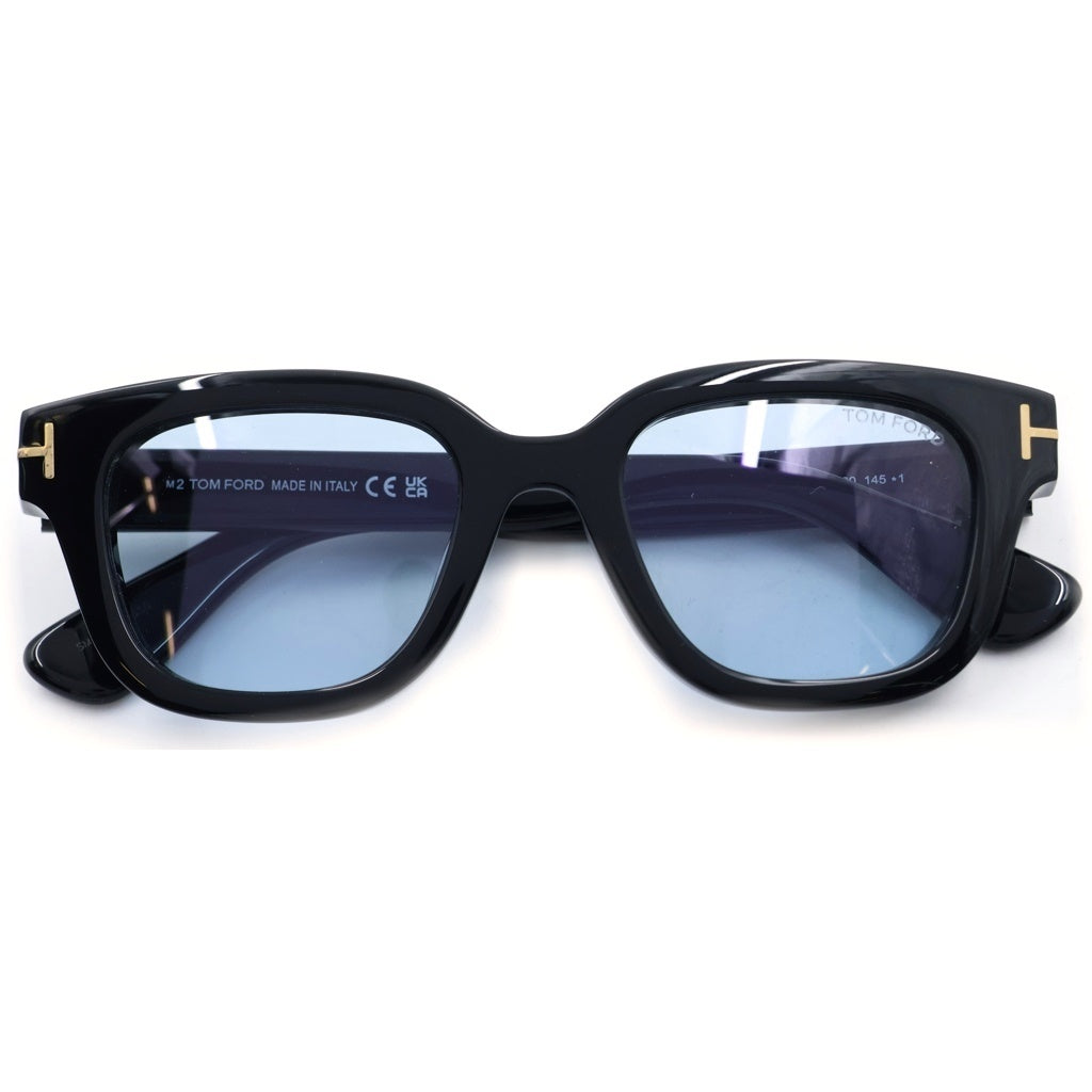 TOM FORD(トムフォード) TF1274-D アジアンフィット ウェリントンフレーム クリア カラーレンズ サングラス メガネ ブラック/ブルー