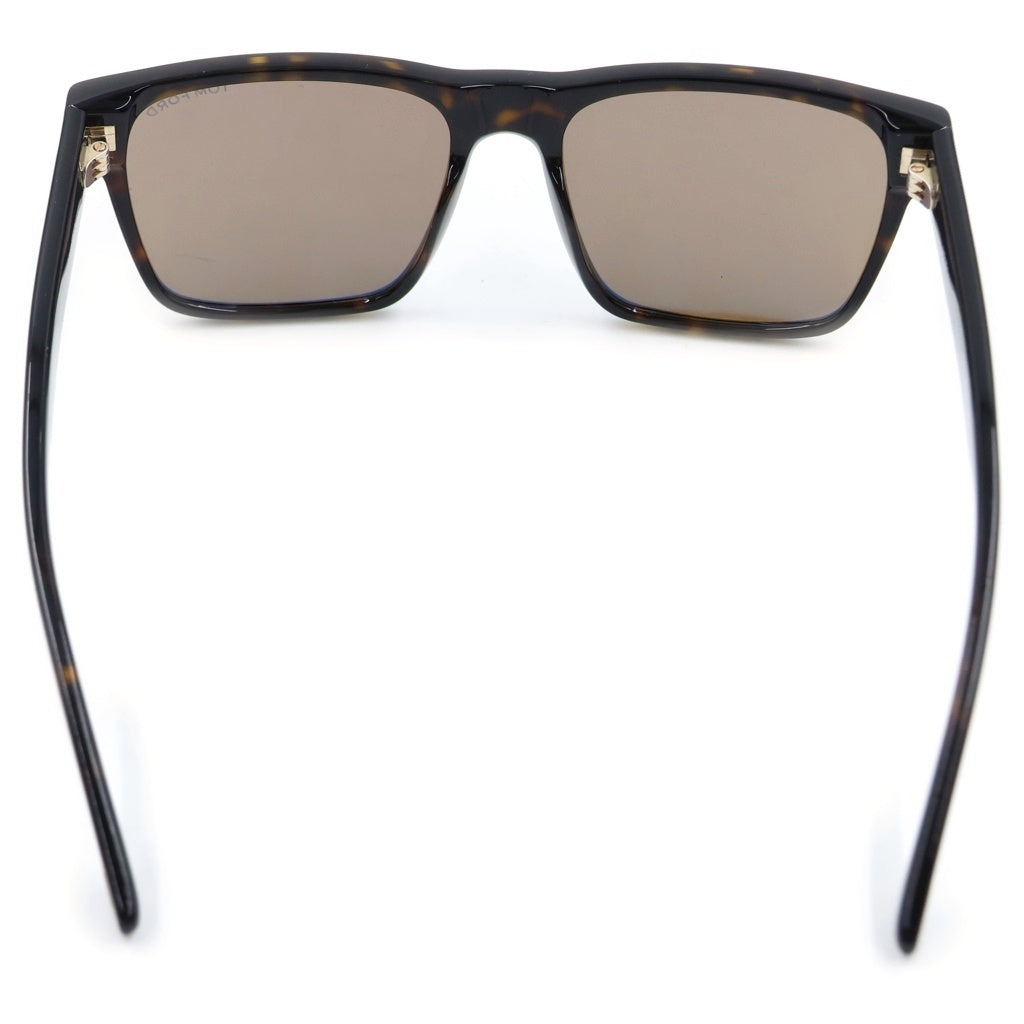 TOM FORD(トムフォード) CALDER スクエアフレーム カラーレンズ サングラス メガネ ブラウン TF1205