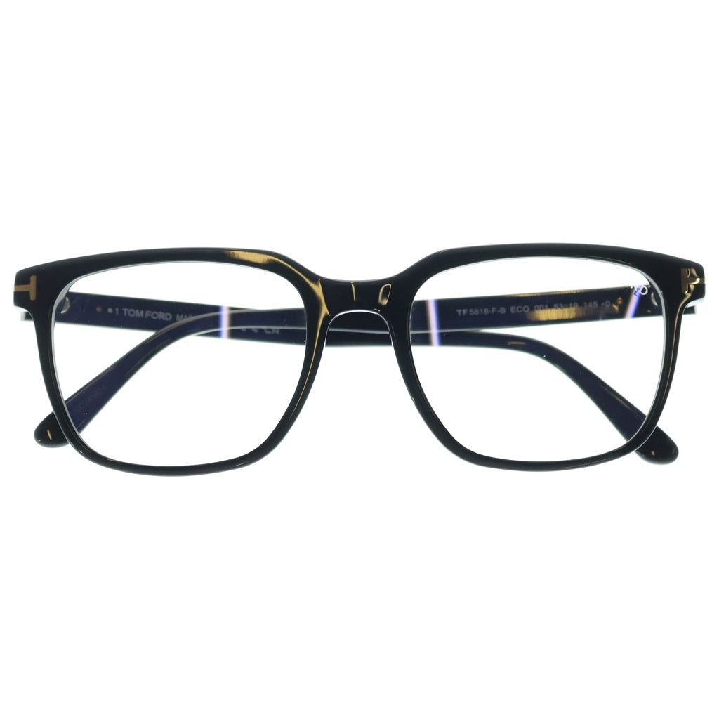 TOM FORD(トムフォード) TF5818-F-B アジアンフィット ウェリントンフレーム クリアレンズ サングラス メガネ ブラック