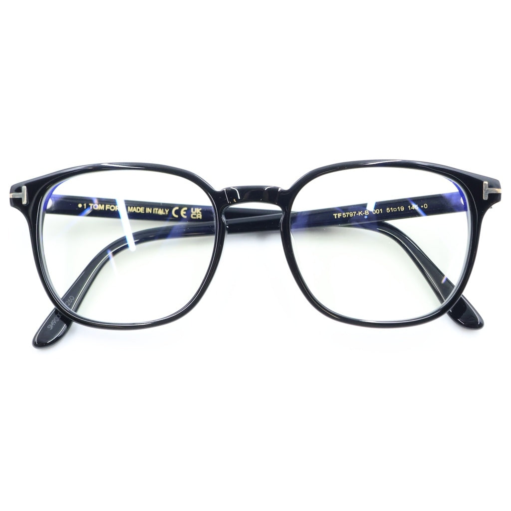 TOM FORD(トムフォード) ウェリントンフレーム サングラス メガネ ブラック TF5797-K-B