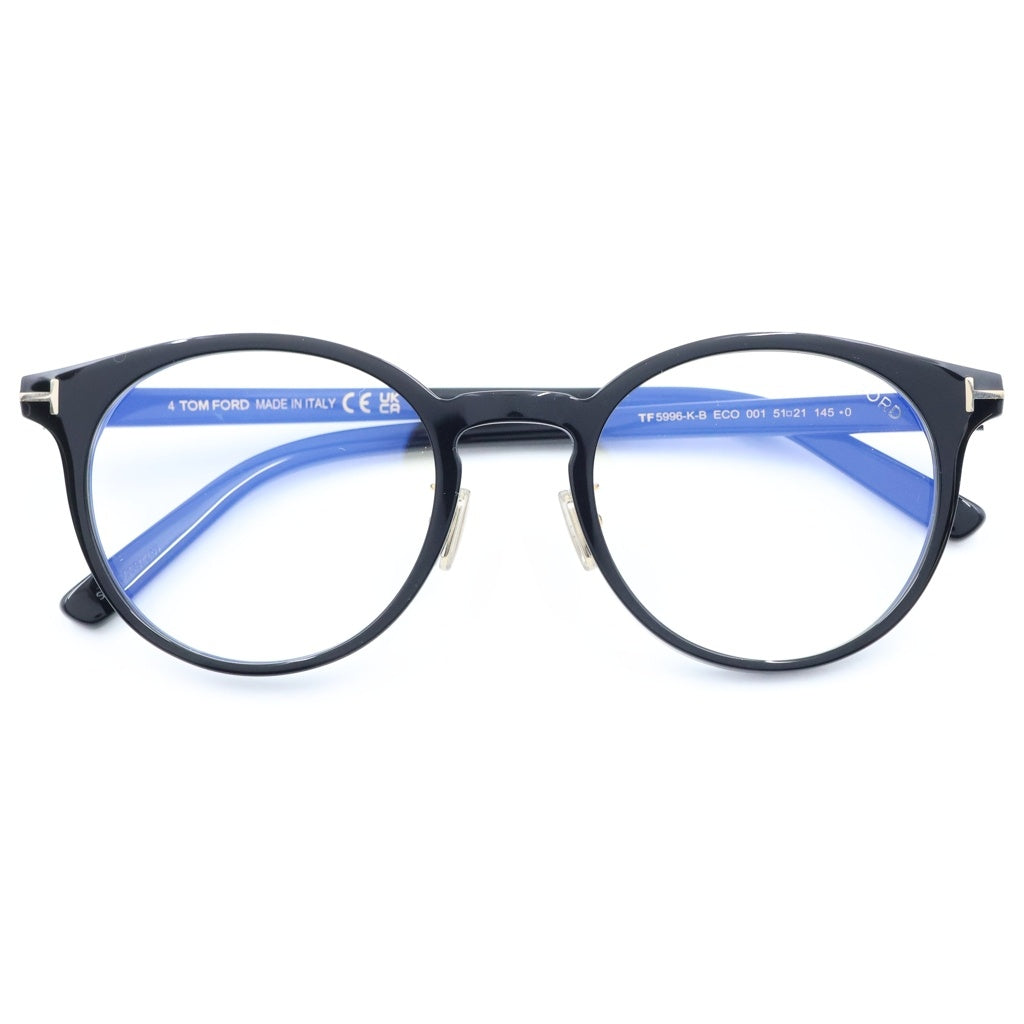 TOM FORD(トムフォード) アジアンフィット ボストンフレーム クリアレンズ サングラス メガネ ブラック TF5996-K-B