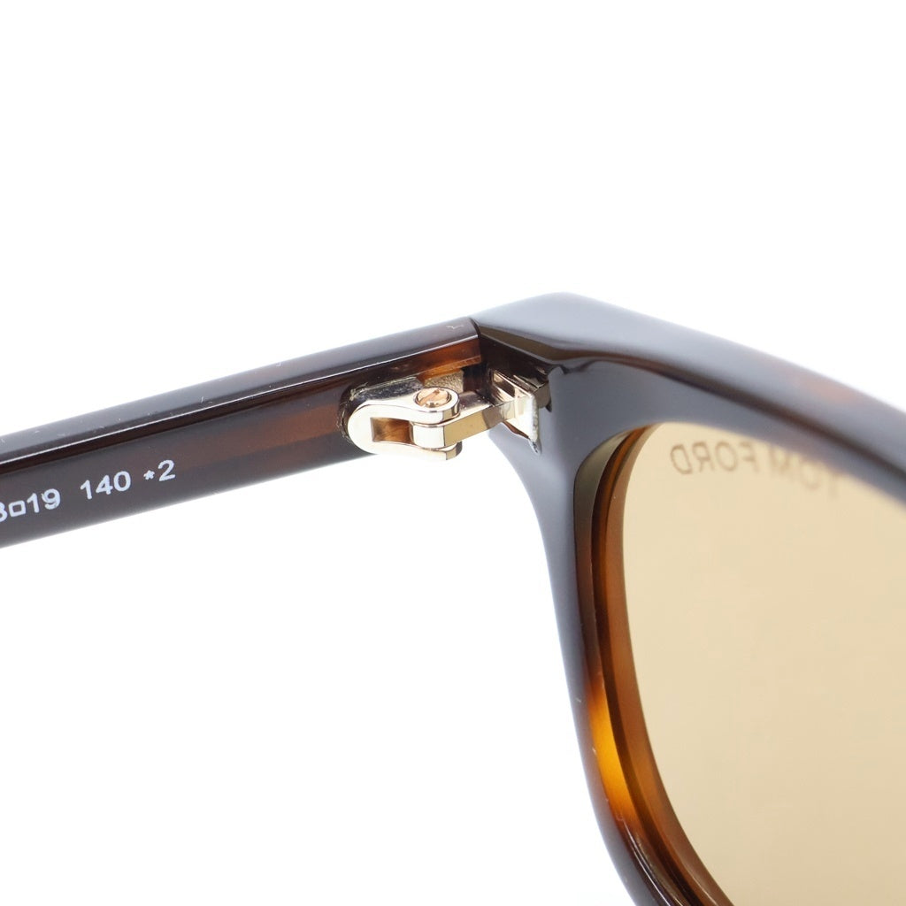 TOM FORD(トムフォード) アジアンフィット スクエアフレーム クリア カラーレンズ サングラス メガネ ブラウン TF1350-D レディース