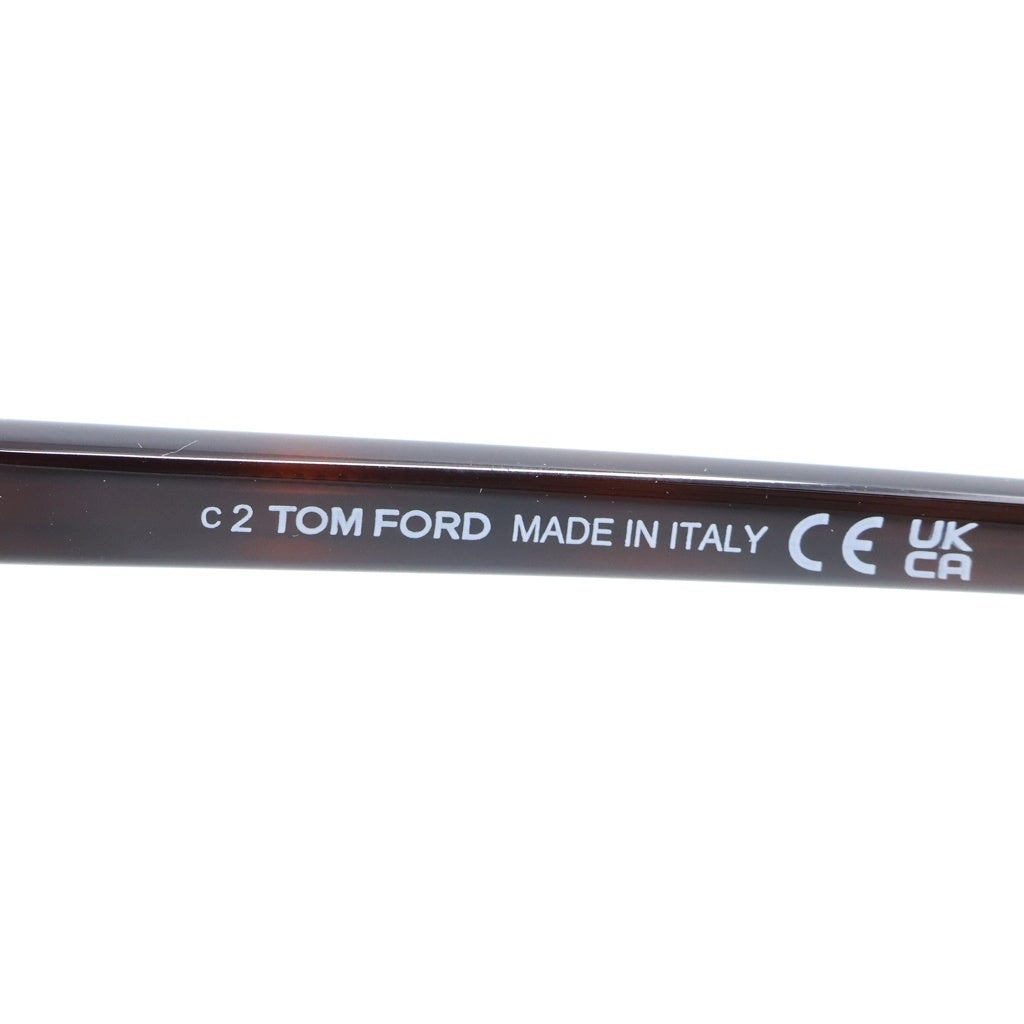 TOM FORD(トムフォード) アジアンフィット スクエアフレーム クリア カラーレンズ サングラス メガネ ブラウン TF1350-D レディース
