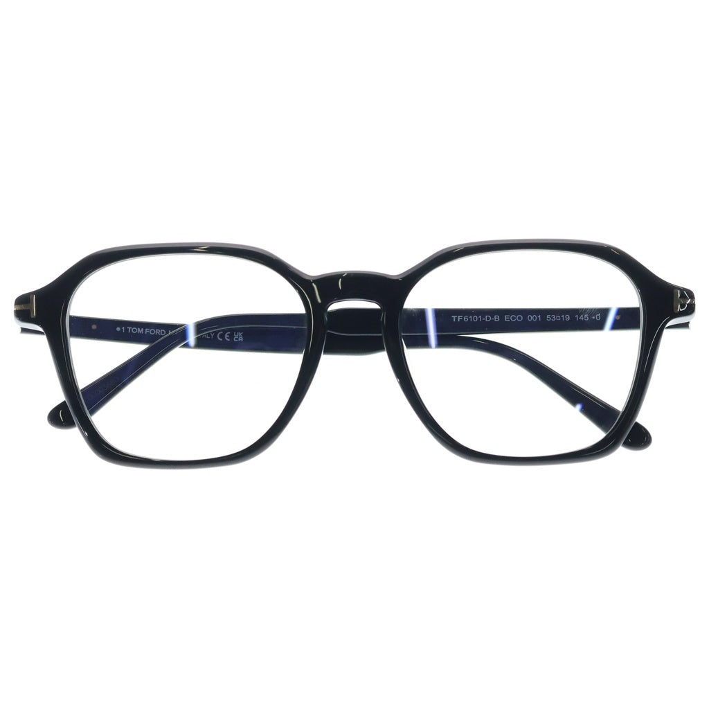 TOM FORD(トムフォード) TF6101-D-B アジアンフィット ウェリントンフレーム クリアレンズ サングラス メガネ ブラック