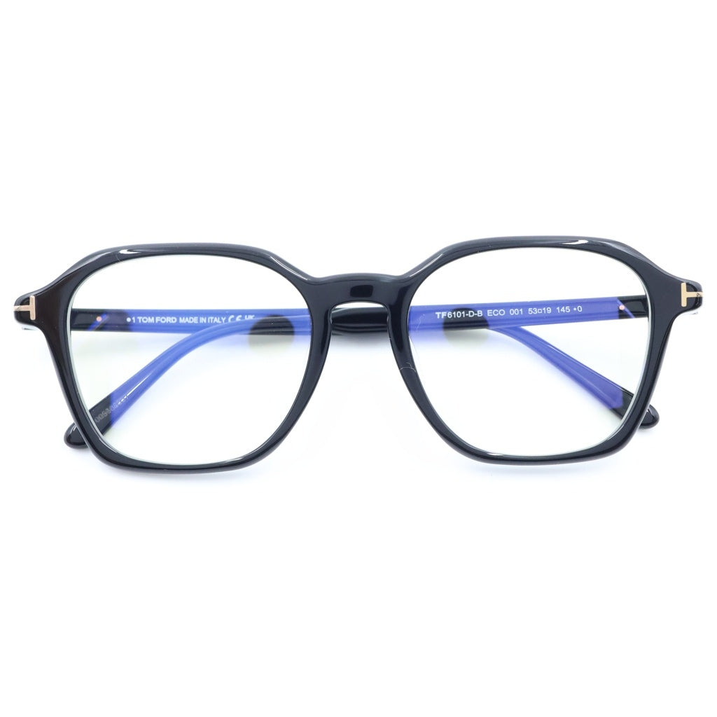 TOM FORD(トムフォード) アジアンフィット ウェリントンフレーム クリアレンズ サングラス メガネ ブラック TF6101-D-B