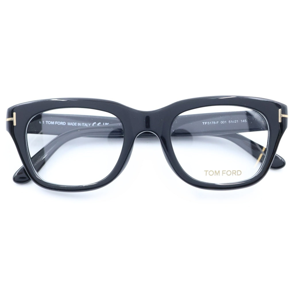 TOM FORD(トムフォード) アジアンフィット ウェリントンフレーム クリアレンズ サングラス メガネ ブラック TF5178-F