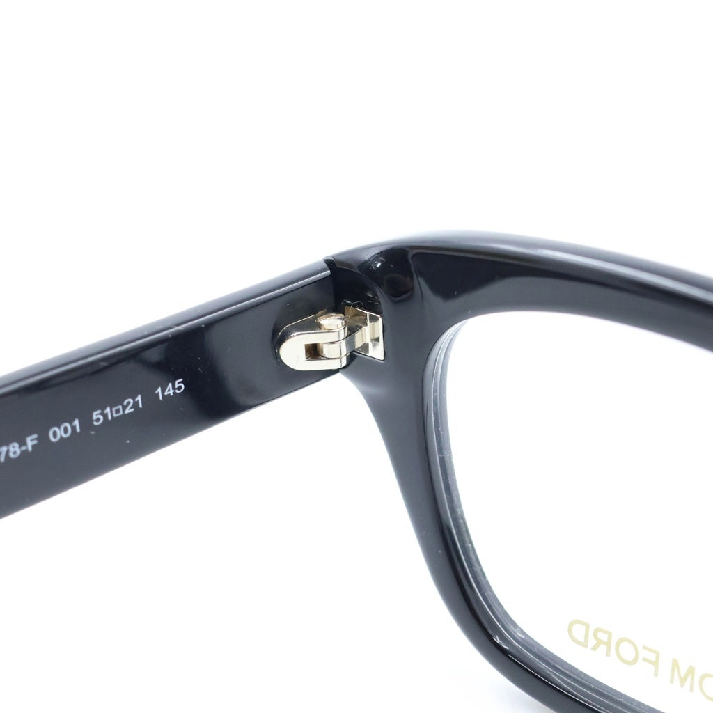 TOM FORD(トムフォード) アジアンフィット ウェリントンフレーム クリアレンズ サングラス メガネ ブラック TF5178-F