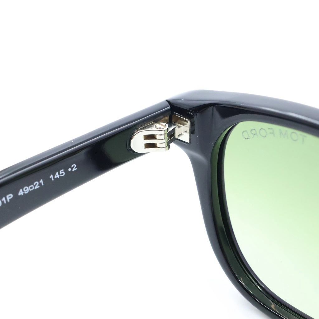 TOM FORD(トムフォード) アジアンフィット スクエアフレーム カラーレンズ サングラス メガネ ブラック/グリーン TF1231-D レディース