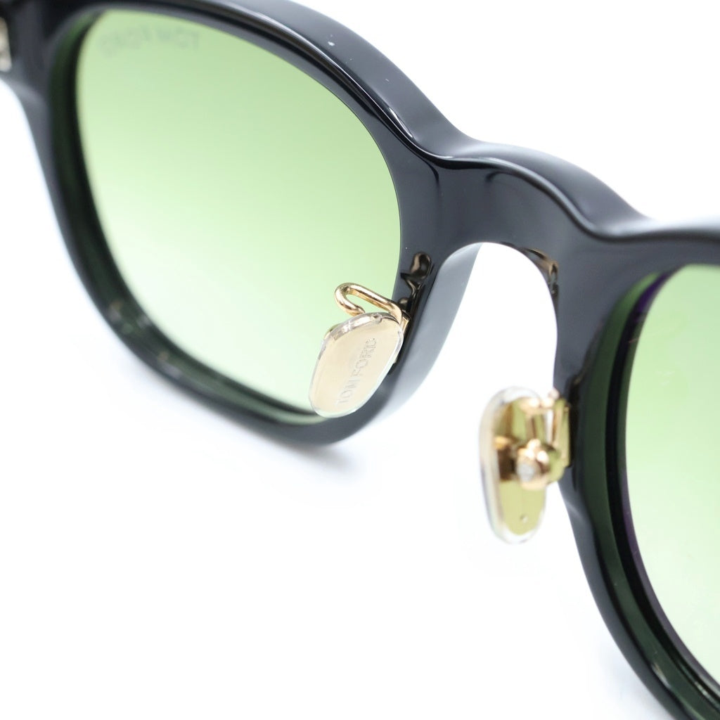 TOM FORD(トムフォード) アジアンフィット スクエアフレーム カラーレンズ サングラス メガネ ブラック/グリーン TF1231-D レディース