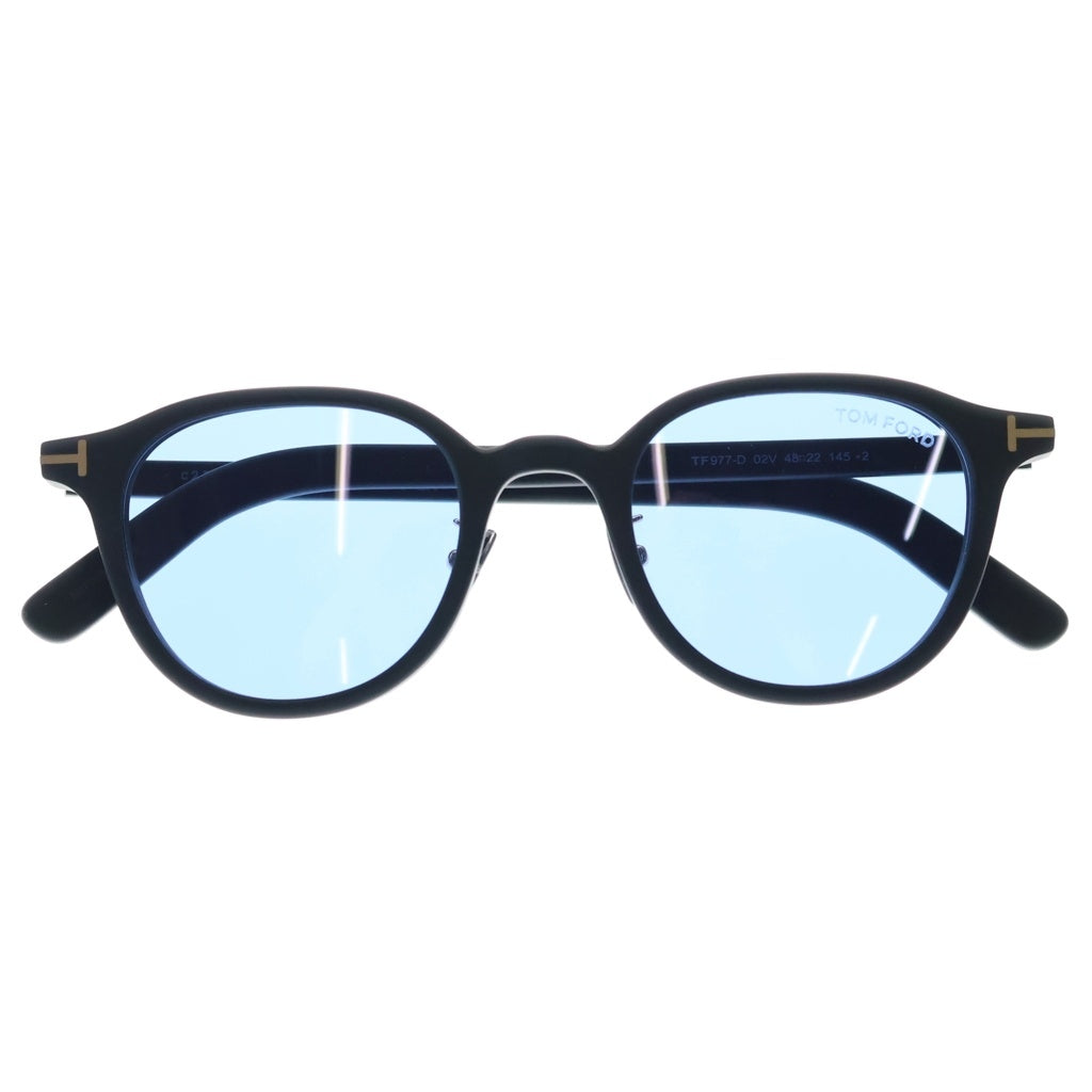 TOM FORD(トムフォード) TF977-D アジアンフィット ウェリントンフレーム カラーレンズ サングラス メガネ ブラック/ブルー