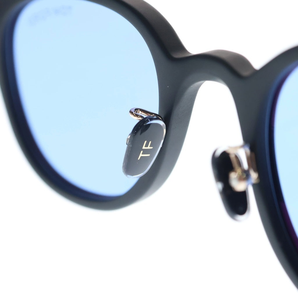 TOM FORD(トムフォード) TF977-D アジアンフィット ウェリントンフレーム カラーレンズ サングラス メガネ ブラック/ブルー