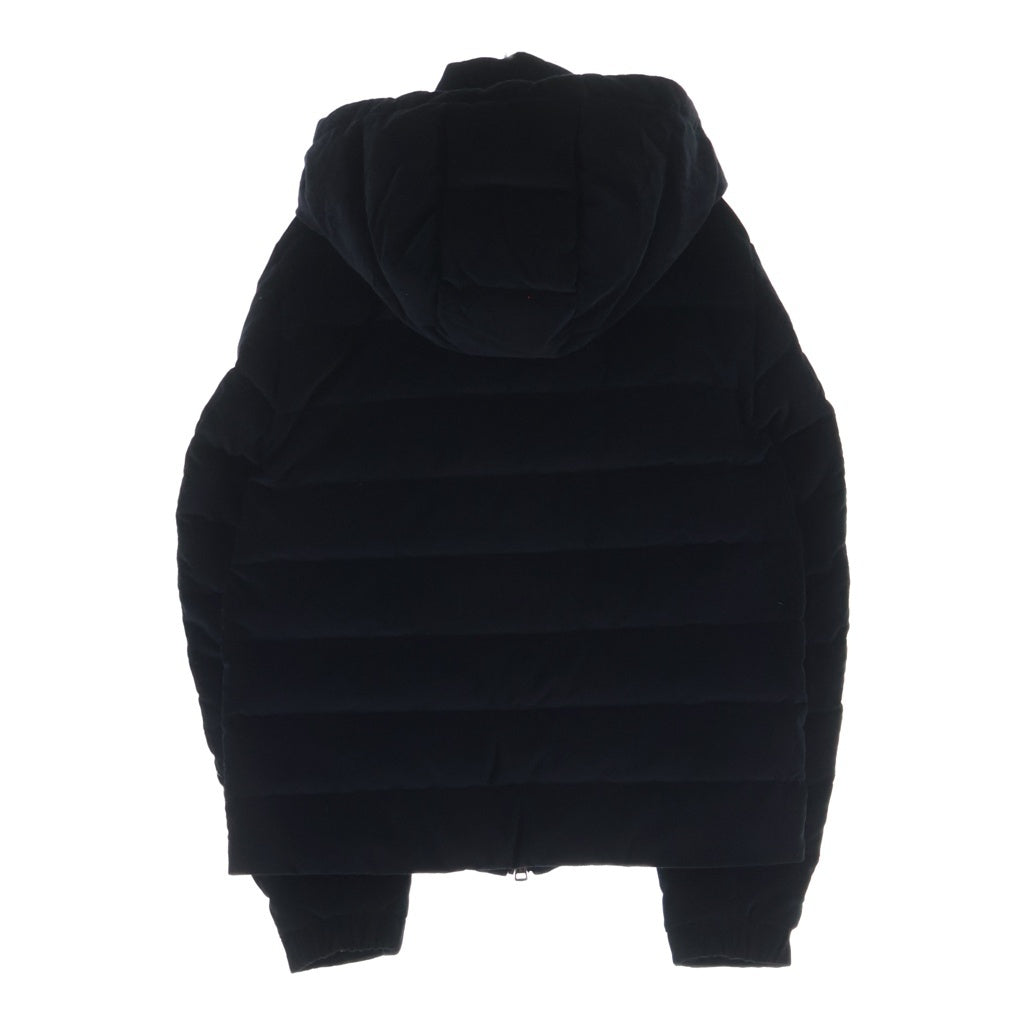 MONCLER(モンクレール) 24AW CHIONEA キオネア コーデュロイ フーデッド ジップアップ ダウン ジャケット ブラック J20911A00035
