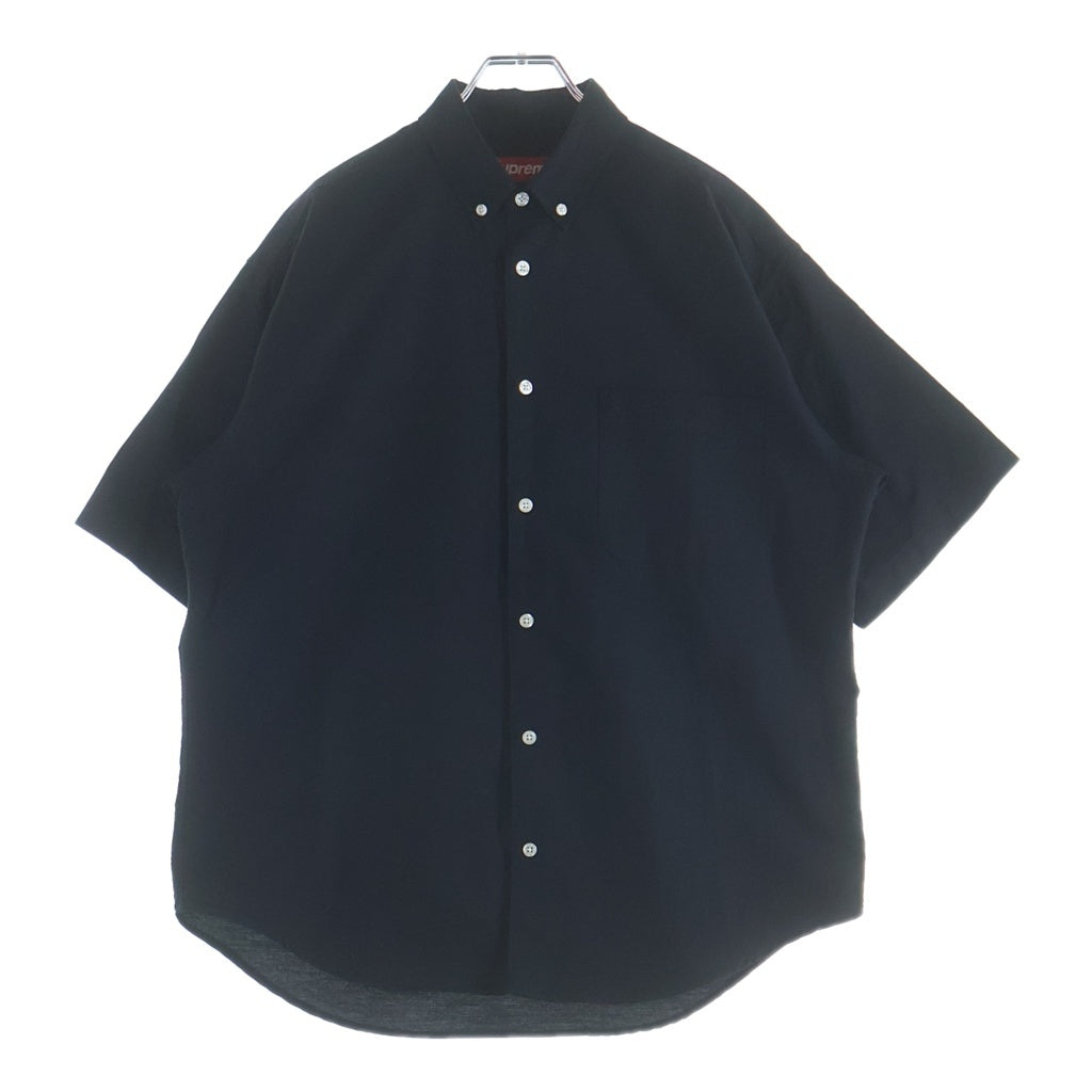 SUPREME(シュプリーム) 26SS Loose Fit Oxford S/S Shirt ルーズフィット オックスフォード ボタンダウン 半袖シャツ ブラック