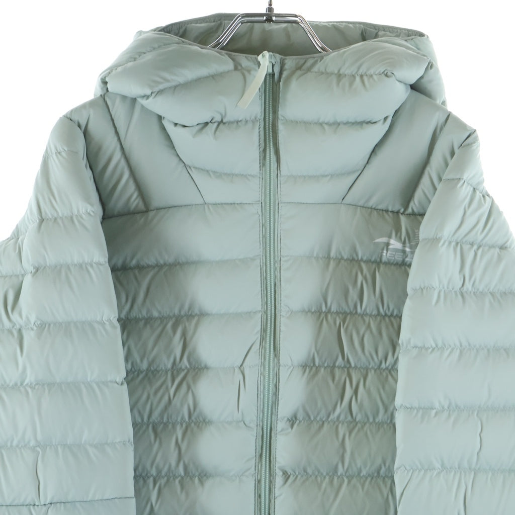 NO BRAND(ノーブランド) FEELS SHELL DOWN JACKET フィールズ シェル フーデッド ジップアップ ダウンジャケット ブルー