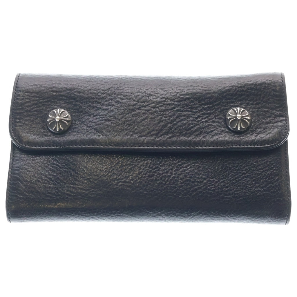 CHROME HEARTS(クロムハーツ) WAVE ウェーブ レザーウォレット 財布 ブラック