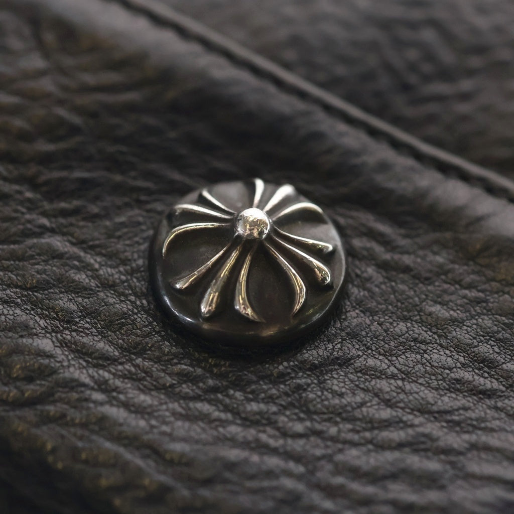 CHROME HEARTS(クロムハーツ) WAVE ウェーブ レザーウォレット 財布 ブラック