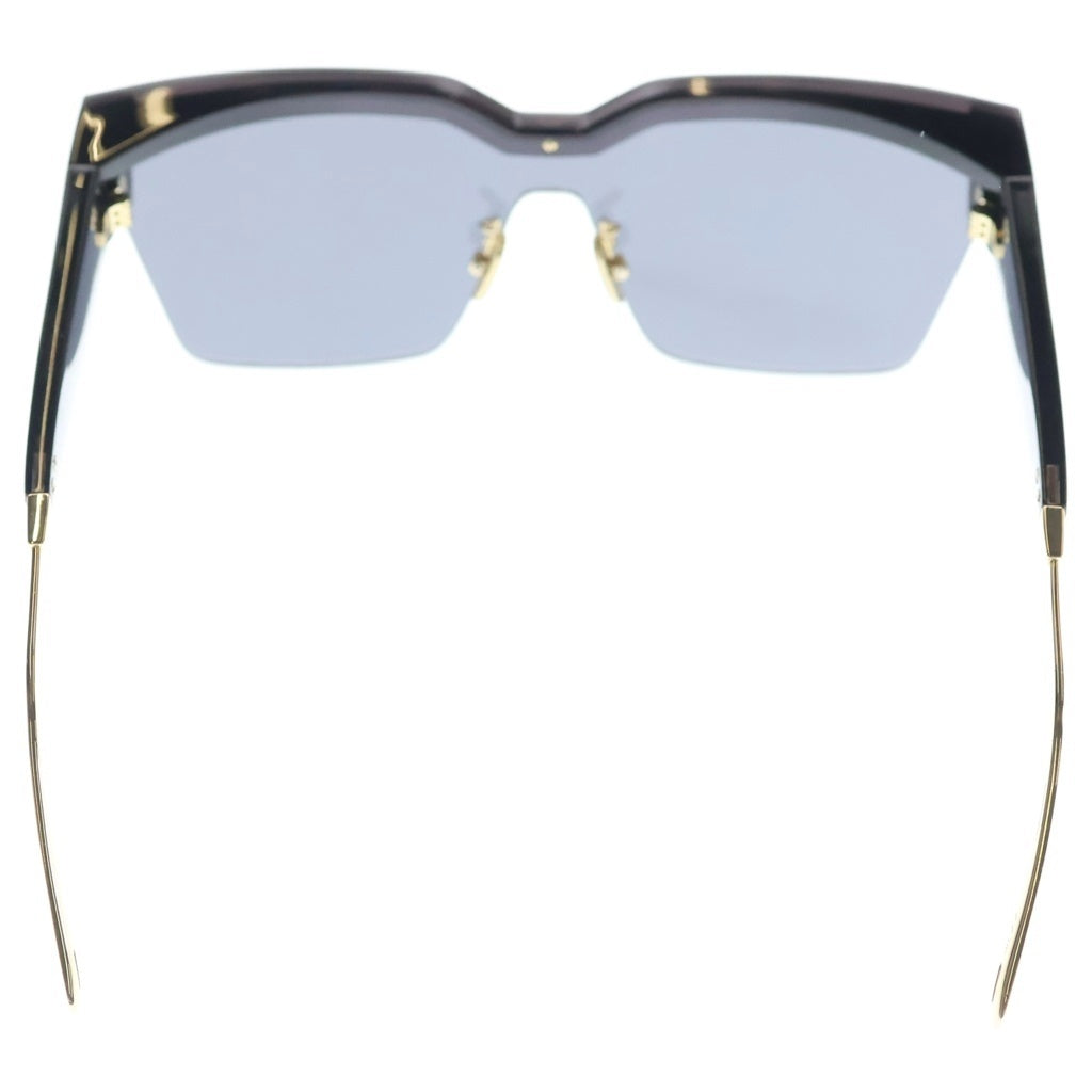 Christian Dior(クリスチャンディオール) DIOR CLUB M4U テンプルロゴ シールド スクエアサングラス アイウェア 眼鏡 ブラック/ゴールド CLUBM4UWR