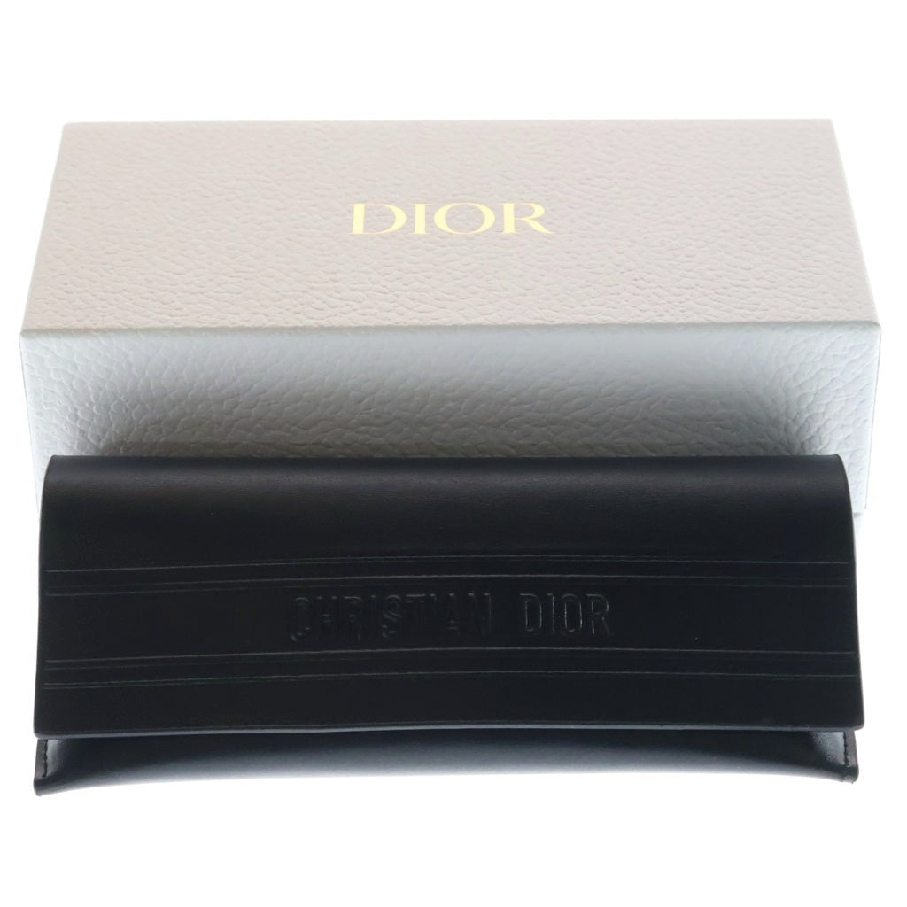 Christian Dior(クリスチャンディオール) DIOR CLUB M4U テンプルロゴ シールド スクエアサングラス アイウェア 眼鏡 ブラック/ゴールド CLUBM4UWR