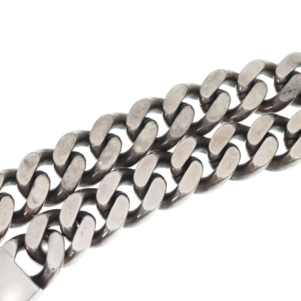SAINT LAURENT PARIS(サンローランパリ) METAL CURB CHAIN NECKLACE カーブチェーンネックレス チョーカー シルバー 691326