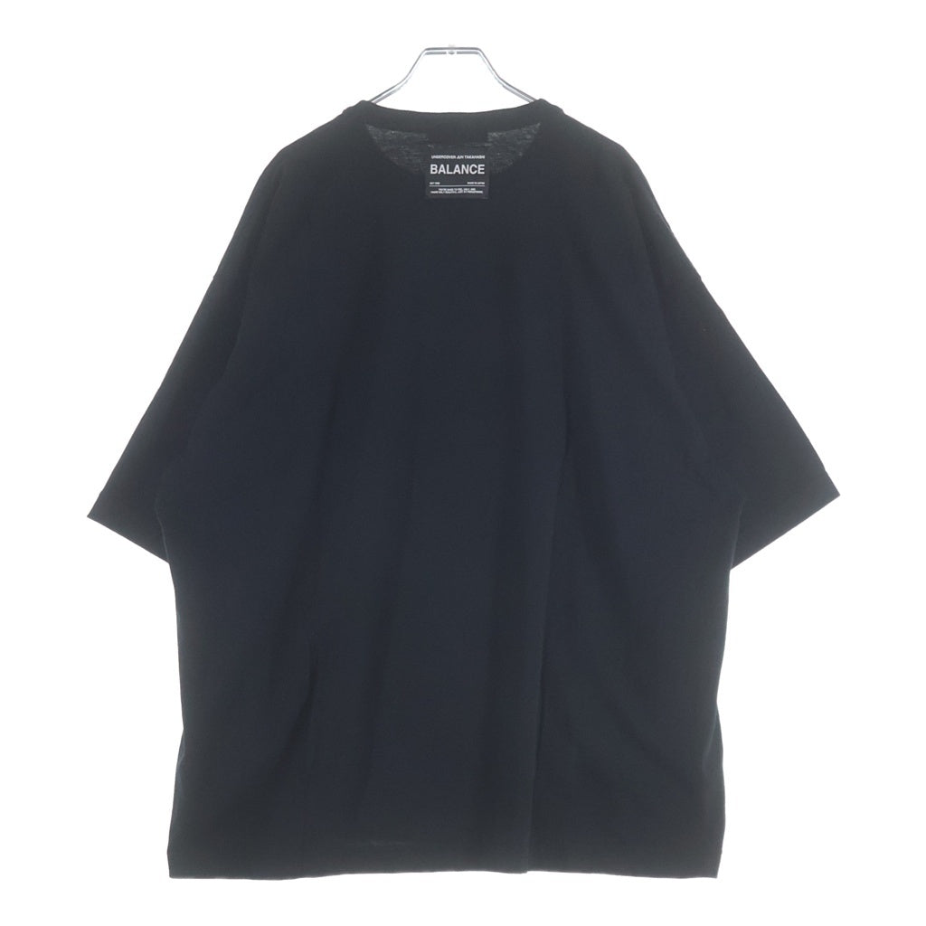 UNDERCOVER(アンダーカバー) 24SS ネームコラージュ クルーネック半袖Tシャツ カットソー ブラック UC1D4807-4