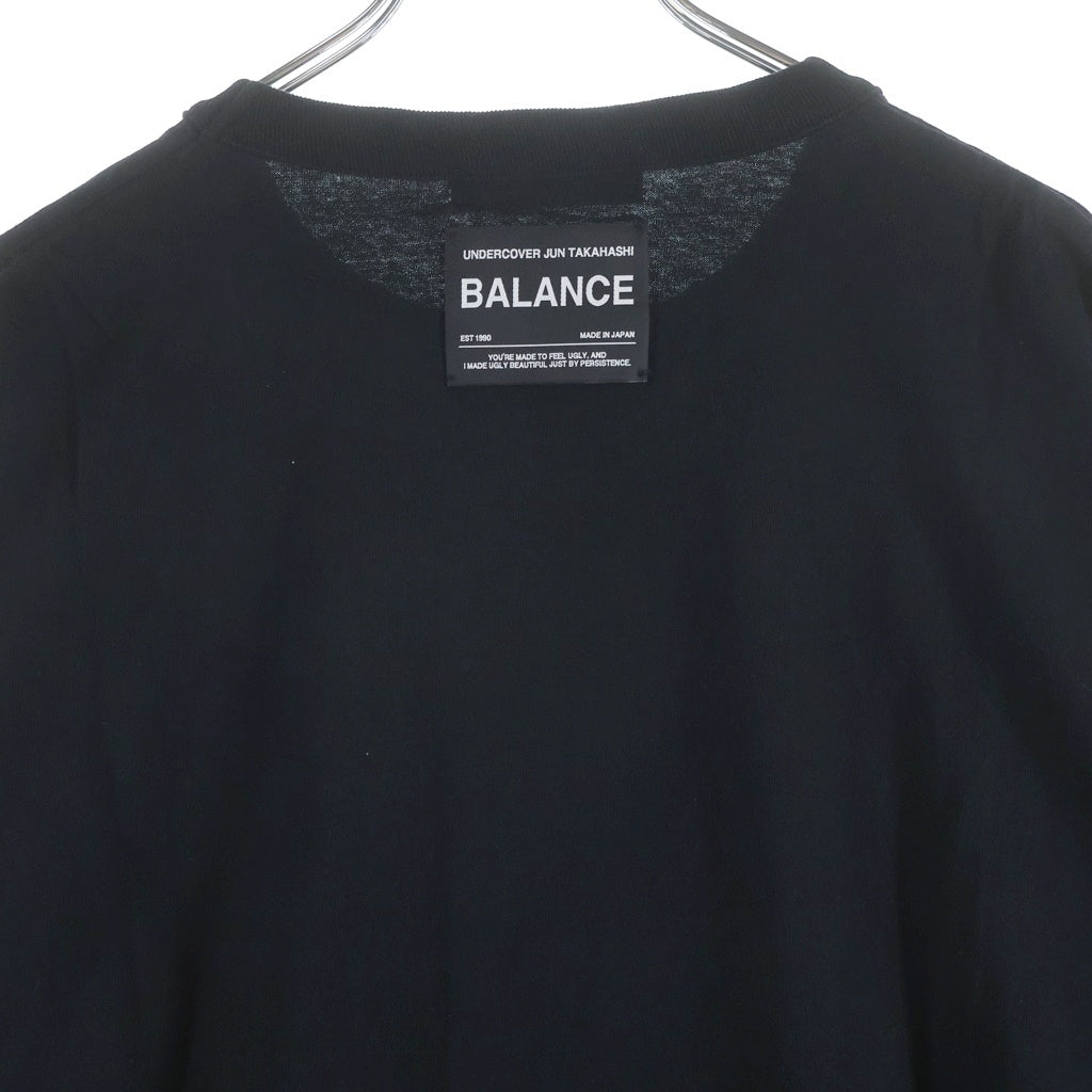 UNDERCOVER(アンダーカバー) 24SS ネームコラージュ クルーネック半袖Tシャツ カットソー ブラック UC1D4807-4