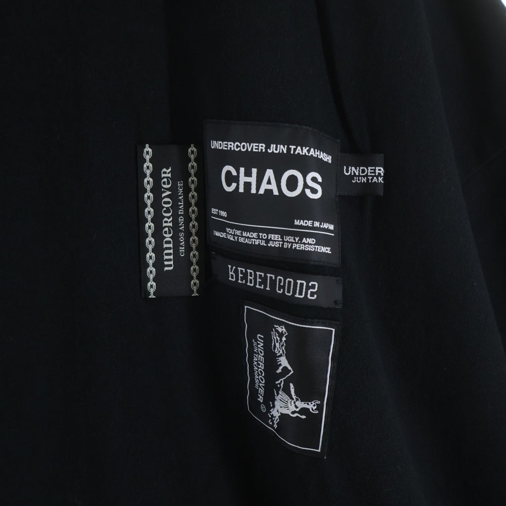 UNDERCOVER(アンダーカバー) 24SS ネームコラージュ クルーネック半袖Tシャツ カットソー ブラック UC1D4807-4