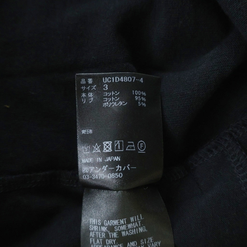 UNDERCOVER(アンダーカバー) 24SS ネームコラージュ クルーネック半袖Tシャツ カットソー ブラック UC1D4807-4